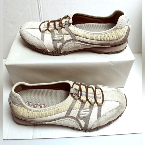 Skechers Shoes - Skechers Women's Sneakers in Cream and Brown